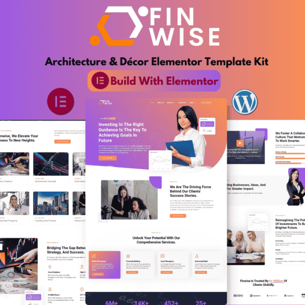 Finwise- Business Consulting & Investment Elementor Template Kit