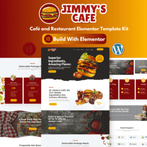 Jimmy's Café - Café and Restaurant Elementor Template Kit