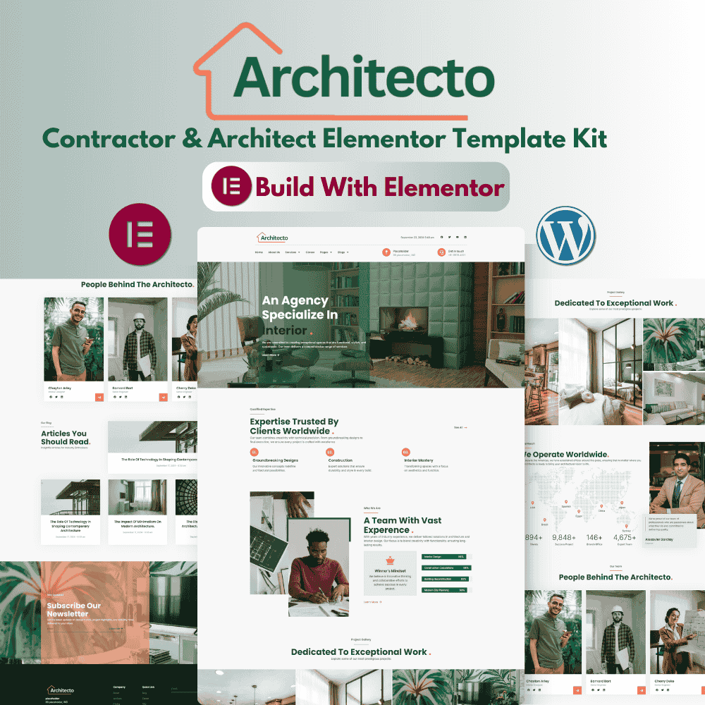 Architecto-Contractor & Architect Elementor Template Kit