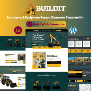 BuildIt-Machinery & Equipment Rentals Elementor Template Kit