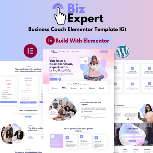 Biz Expert - Business Coach Elementor Template Kit