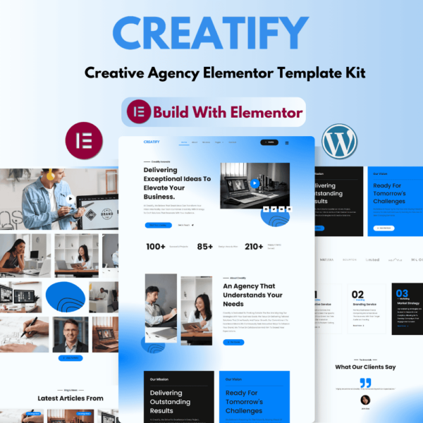 Creatify - Creative Agency Elementor Template Kit