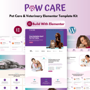 PawCare-Pet Care & Veterinary Elementor Template Kit