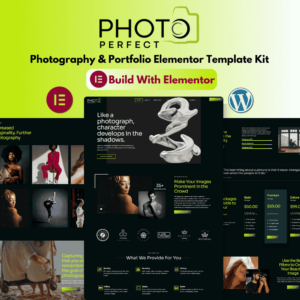 Photo Perfect- Photography & Portfolio Elementor Template Kit